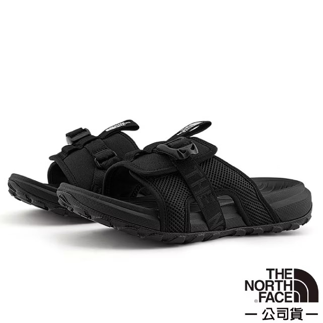 【The North Face】女 EXPLORE CAMP SLIDE 抓地可調節拖鞋/8ADS-KX7 星際黑✿30E010